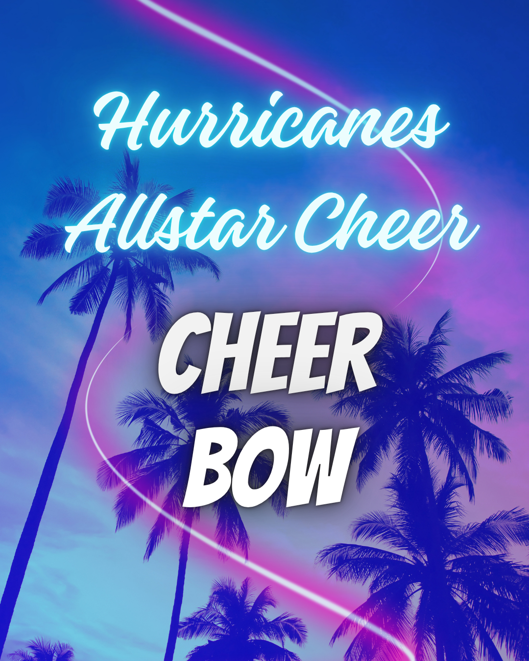 Custom Panhandle Hurricanes Cheer Bow