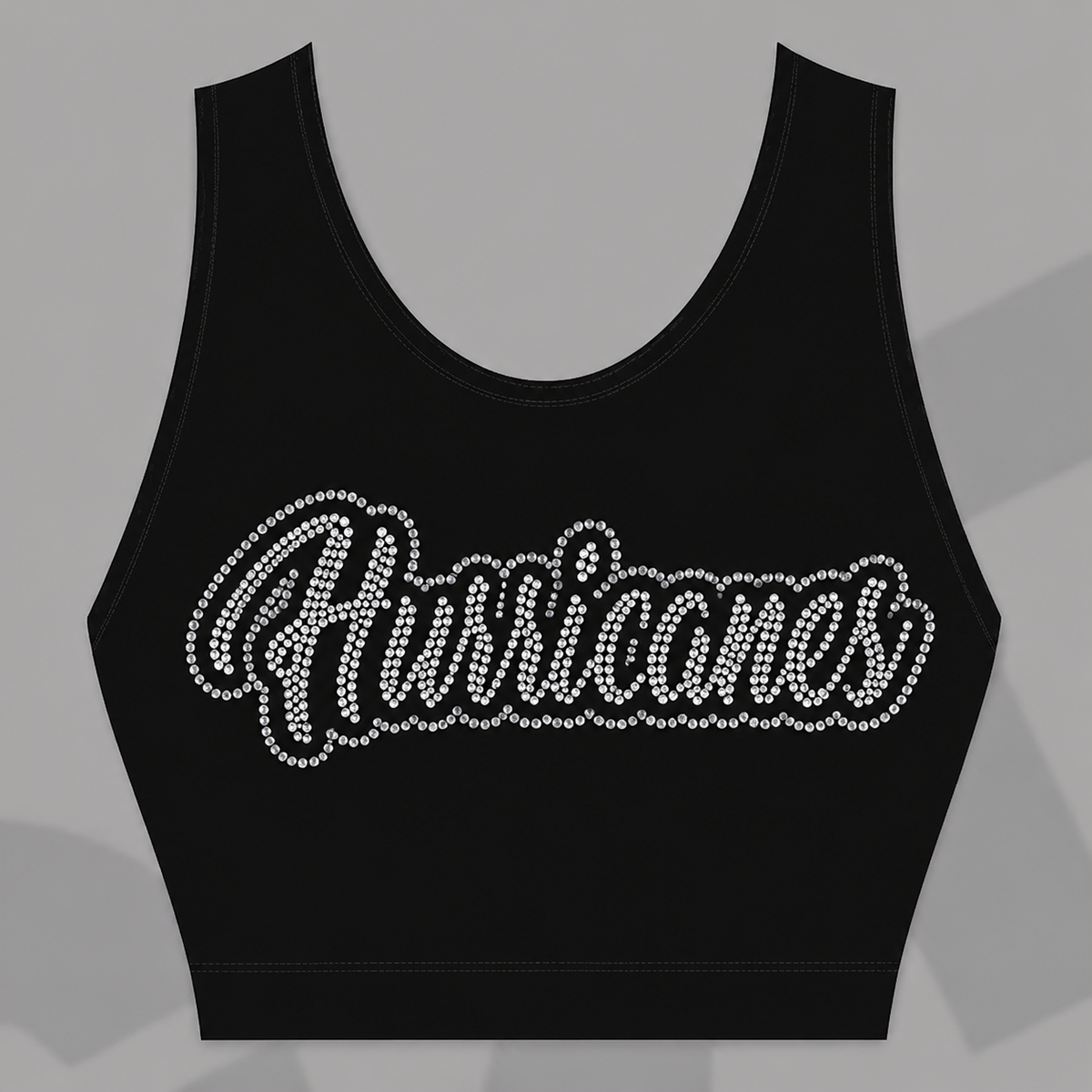 Hurricanes Rhinestone Sports Bra