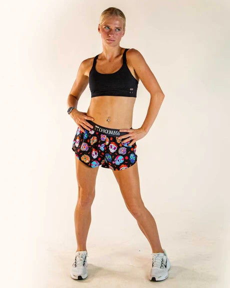 Woman's Sugar Skulls 1.5" Split Shorts