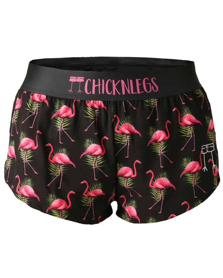 Woman's Flamingo 1.5" Split Shorts