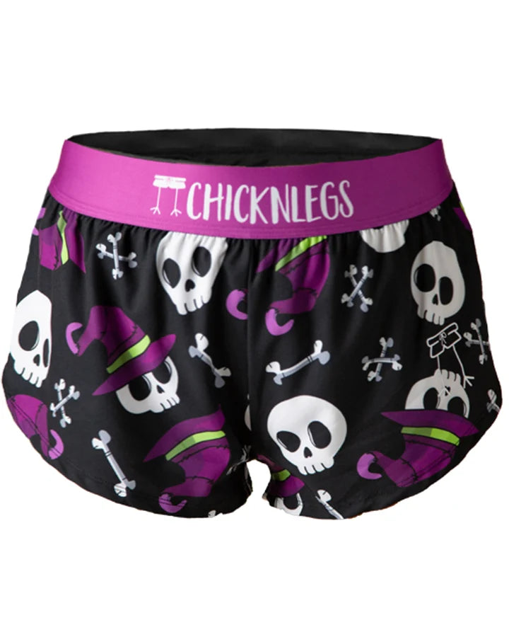 Woman's Skulls 1.5" Split Shorts