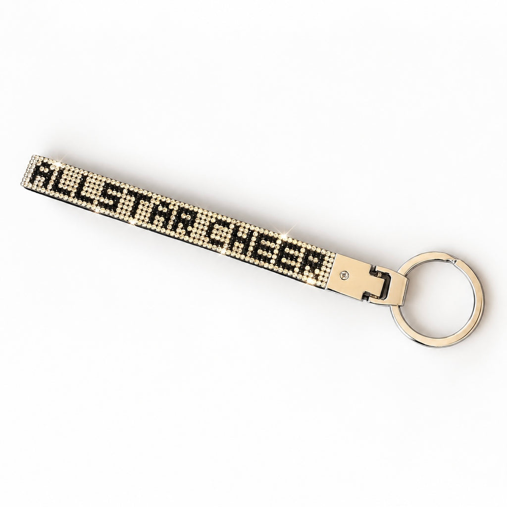 Hurricanes Rhinestone Wrist Keychain