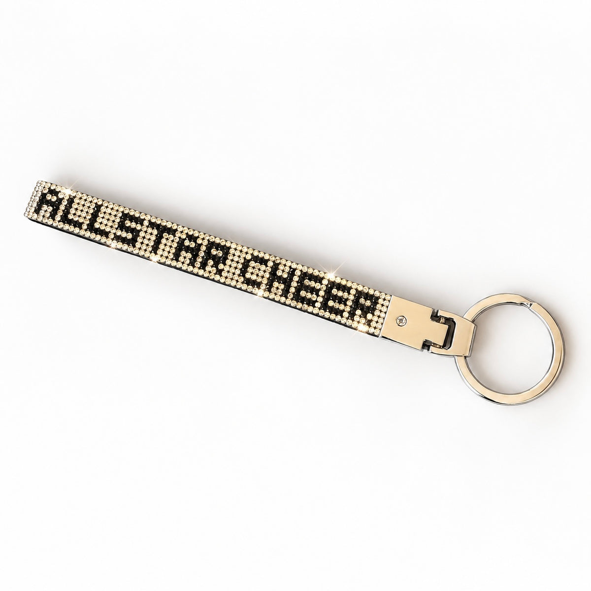Hurricanes Rhinestone Wrist Keychain