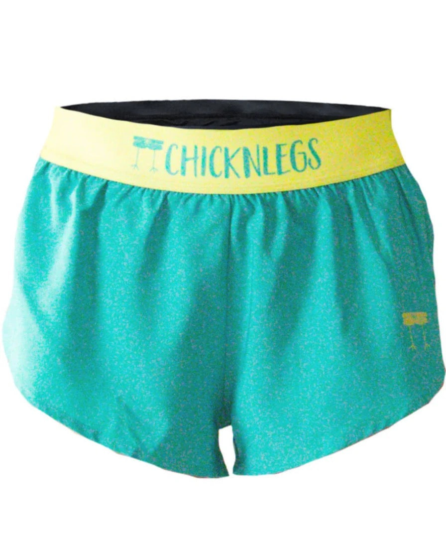 Woman's Aqua-Limeade 1.5" Split Shorts