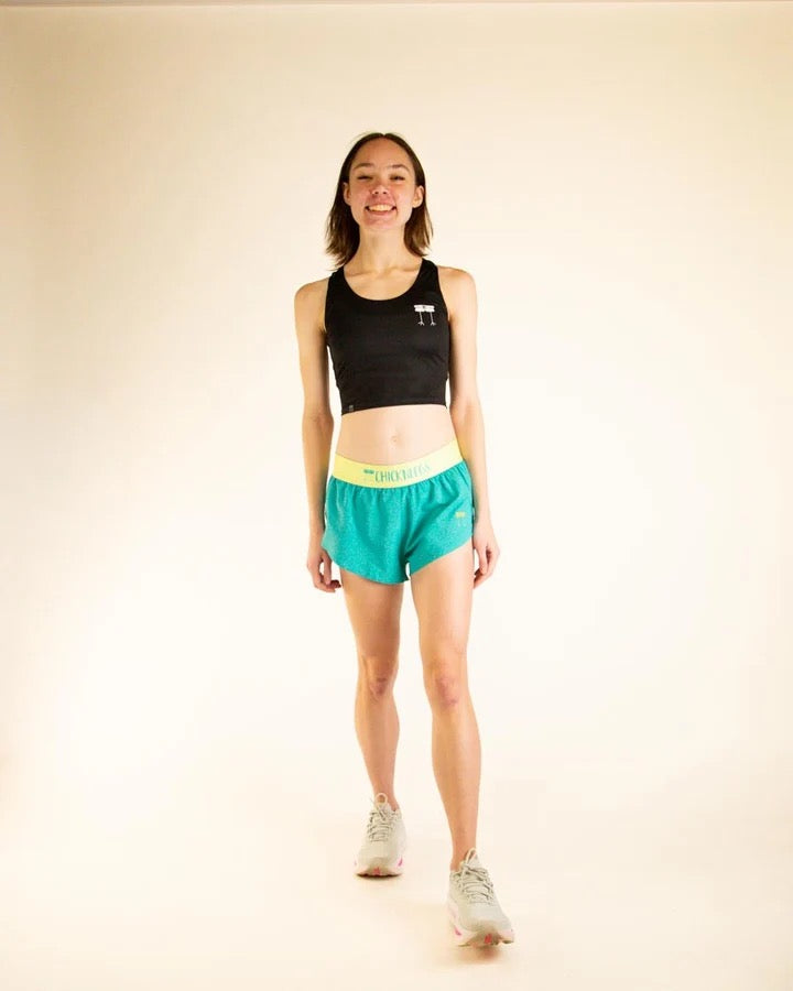 Woman's Aqua-Limeade 1.5" Split Shorts