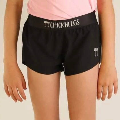 Girl's Black Running Shorts