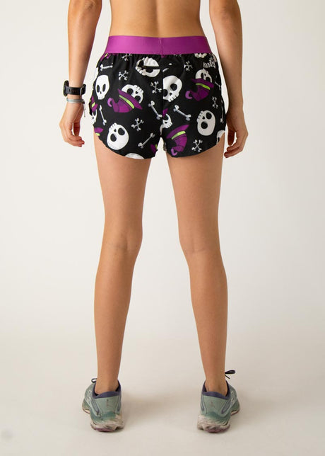 Woman's Skulls 1.5" Split Shorts