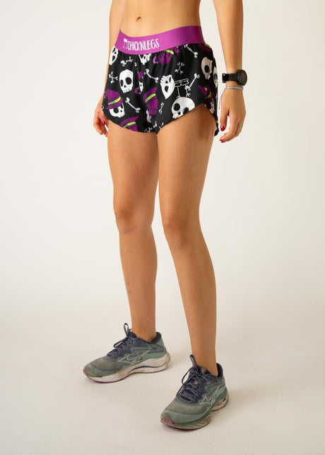 Woman's Skulls 1.5" Split Shorts
