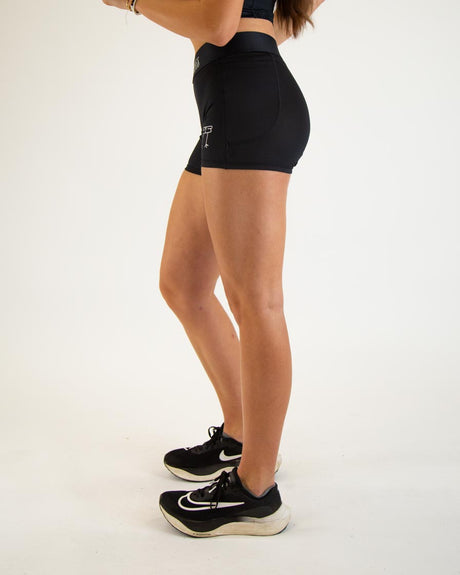 Woman's Black Compression Shorts Chicknlegs