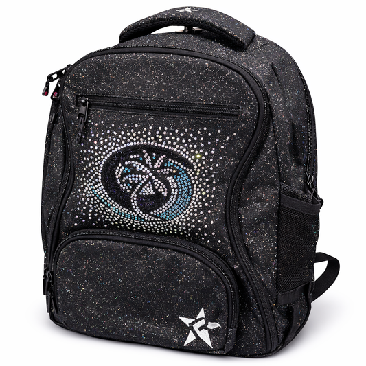 Hurricane Rebel Dream Bag – Black Glitter with Color Rhinestones
